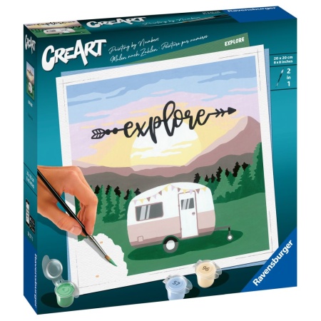 Ravensburger - CreArt pictura pe numere pentru adulti rulota Explore - Img 2