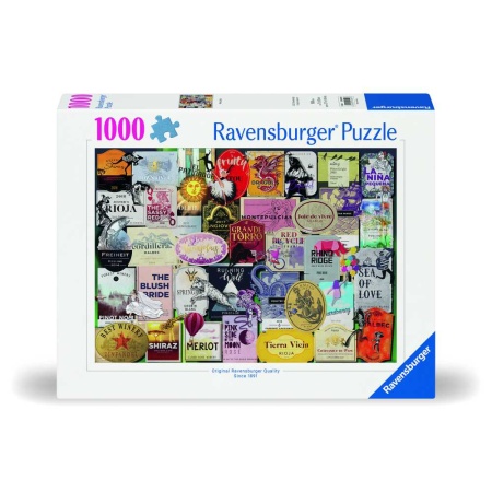 Ravensburger - Puzzle colectia etichete de vin 1000 piese design nou - Img 2