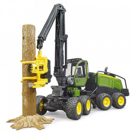 Bruder - Tractor Forestier John Deere 1270G Cu Un Bustean - Img 4