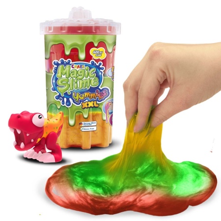 Craze - Magic Slime XXL 600 ml mix de trei culori cu figurina care absoarbe slime-ul modele asortate - Img 4