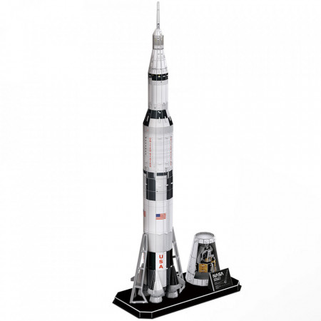 Cubic Fun - Puzzle 3D Nasa - Apollo Saturn V 136 Piese - Img 2