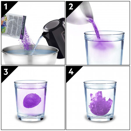 National Geographic - Kit Creativ Laborator De Crestere Cristale Violet - Img 4