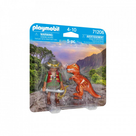Playmobil - Set 2 Figurine - Bandit Cu T-Rex