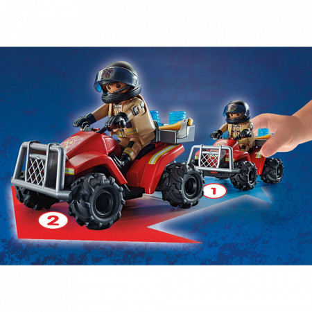 Playmobil - Vehicul Pullback Pompieri - Img 4