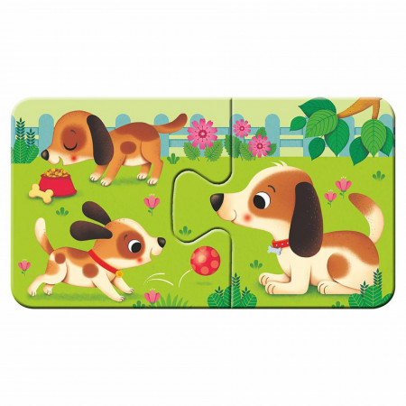 Puzzle Animale Si Puiutii Lor, 9X2 Piese - Img 2