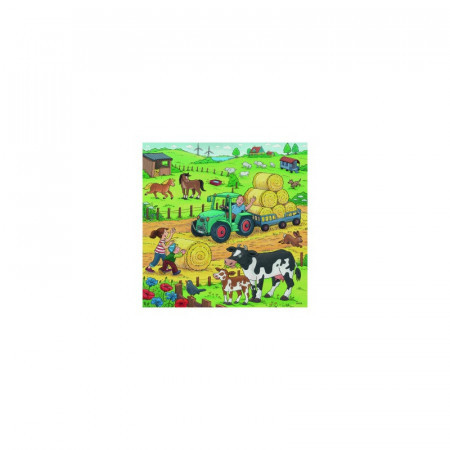 Puzzle Munca La Ferma, 3X49 Piese - Img 4