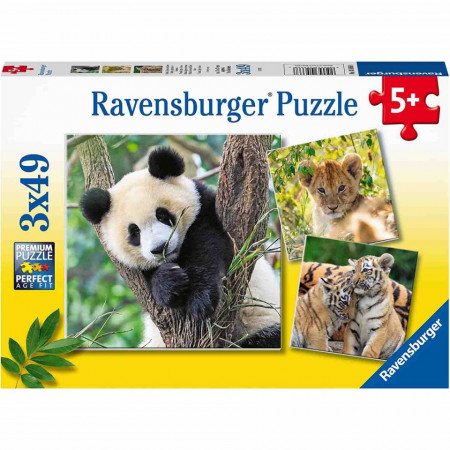 Puzzle Panda, Leu Si Tigru, 3X49 Piese - Img 4