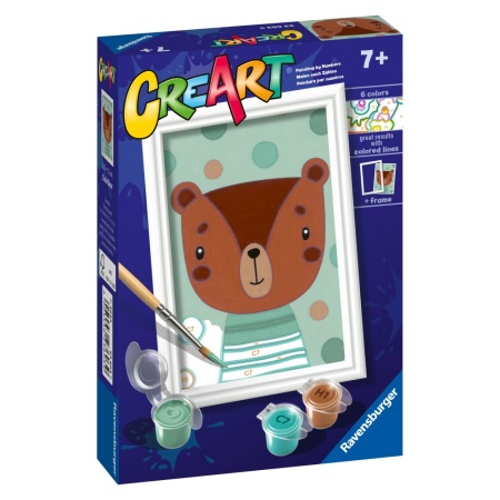 Ravensburger - CreArt pictura pe numere pentru copii ursulet dragut - Img 2