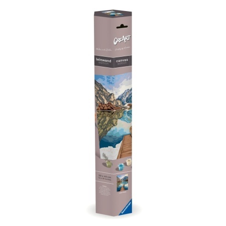 Ravensburger - Pictura pe numere Tablou Canvas vedere la lac - Img 3