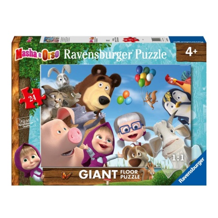 Ravensburger - Puzzle mare de podea Masha si ursul 24 piese - Img 2