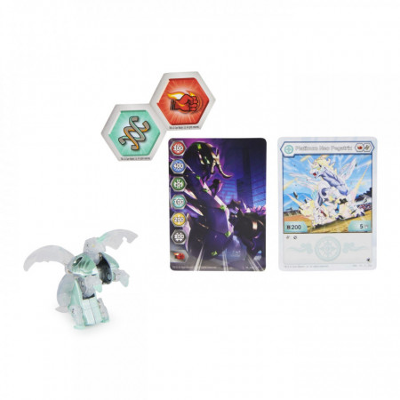 Bakugan S4 Figurina Metalica Neo Pegatrix Alb - Img 2