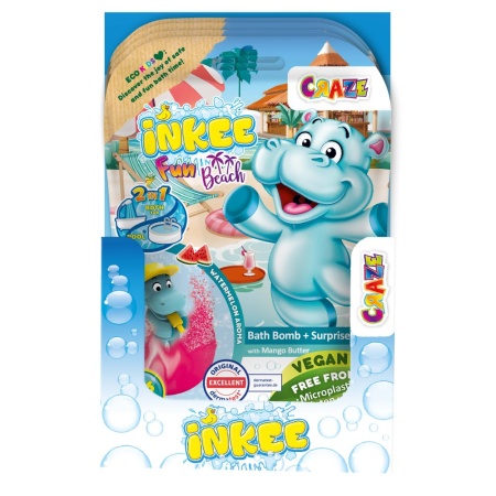 Craze - Bila de baie Inkee cu surpriza hipopotam la plaja - Img 3