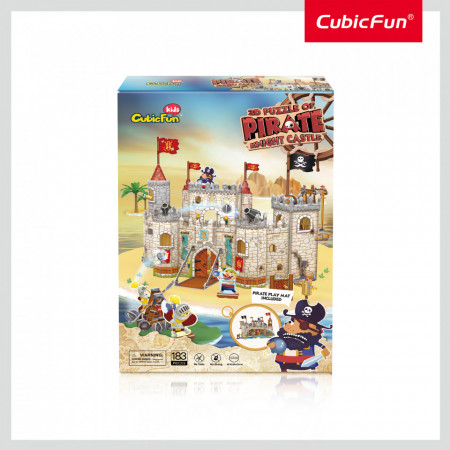 Cubic Fun - Puzzle 3D Castelul Piratilor 183 Piese - Img 2