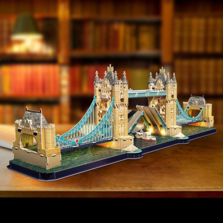 Cubic Fun - Puzzle 3D Led Tower Bridge 222 Piese - Img 4