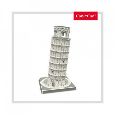 Cubic Fun - Puzzle 3D Turnul Din Pisa (Nivel Mediu 27 Piese) - Img 3