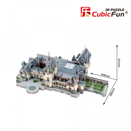 CUBICFUN - PUZZLE 3D CASTELUL PELES 179 PIESE - Img 3