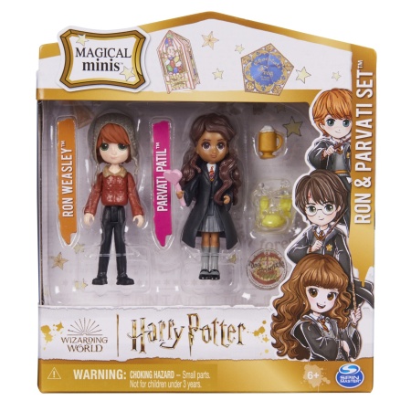 Harry Potter Wizarding World Magical Minis Set 2 Figurine Ron Si Parvati - Img 2