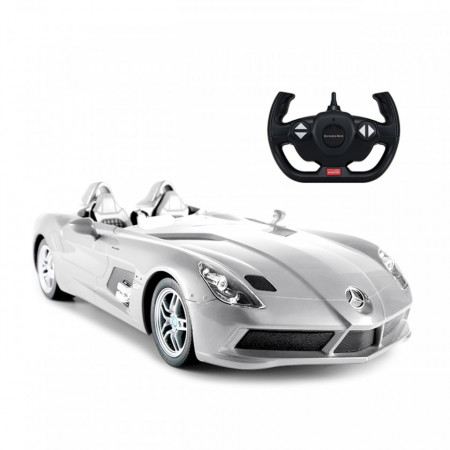 Masina Cu Telecomanda Mercedes-Benz Slr Argintie Scara 1 La 12