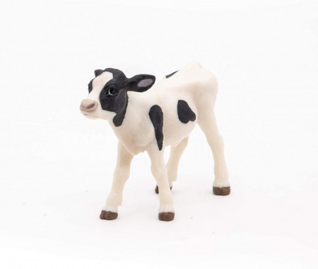 Papo Figurina Vitel Alb Cu Negru - Img 2