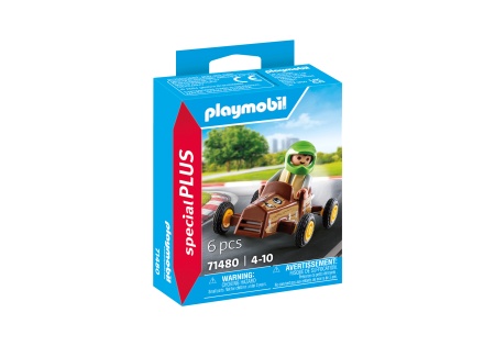 Playmobil-FIGURINA COPIL CU KART - Img 2