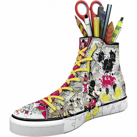 Puzzle 3D Suport Pixuri Sneaker Mickey, 108 Piese - Img 2
