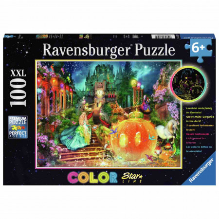 Puzzle cenusareasa si dovleacul fermecat 100 piese starline lumineaza in intuneric