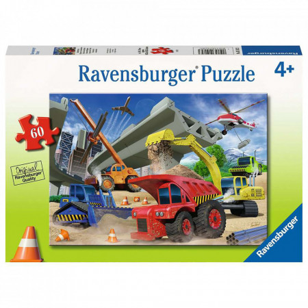 Puzzle Vehicule De Constructii, 60 Piese - Img 2