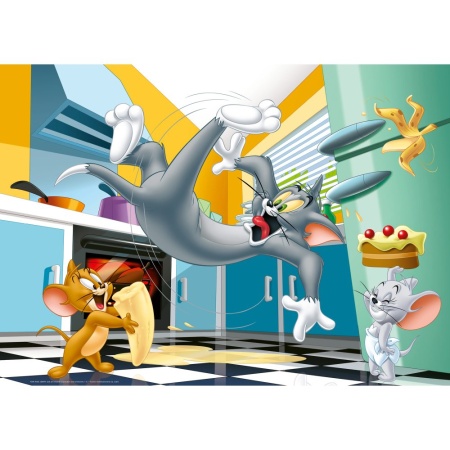 Ravensburger - Puzzle mare de podea Tom si Jerry 24 piese - Img 2