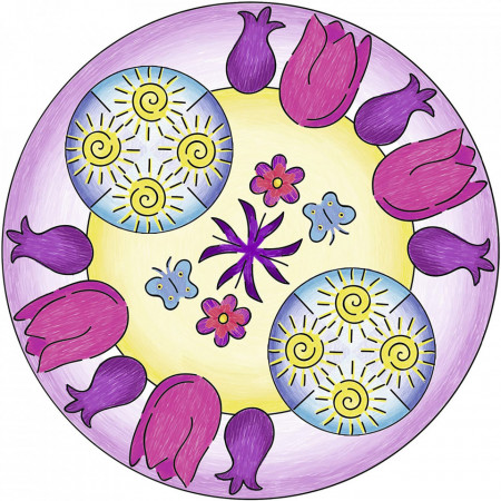 Ravensburger - Set De Creatie Mandala Flori Si Fluturi - Img 2