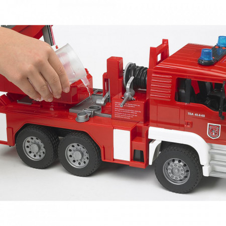 Bruder - Camion De Pompieri Man Tga Cu Scara, Pompa De Apa Si Sirena - Img 4