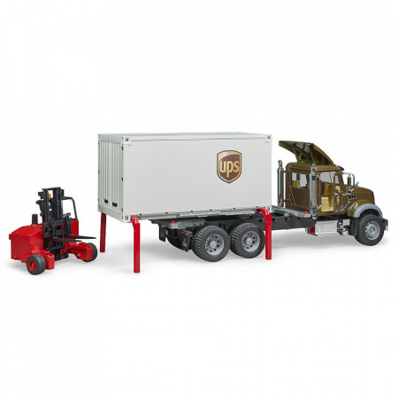 Bruder - Camion Ups Mack Granite Cu Stivuitor - Img 4