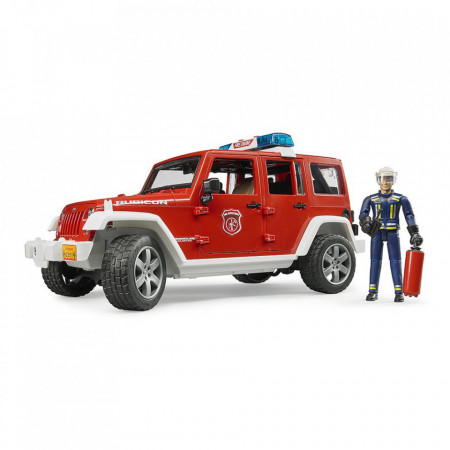 Bruder - Jeep Wrangler Unlimited Rubicon De Pompieri Cu Figurina - Img 3