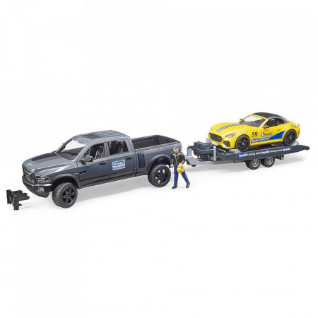 Bruder - Masina De Teren Ram 2500 Si Masina De Curse Roadster - Img 4