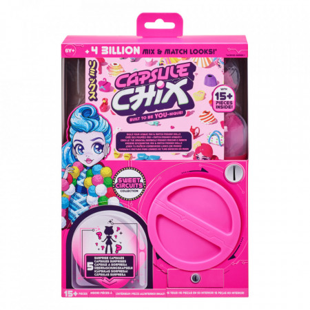 CAPSULE CHIX Papusi articulate colectia Sweet Circuits pachet cu 5 capsule surpriza