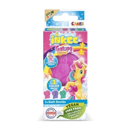 Craze - Bombe de baie Inkee 3 buc asortate in forma de unicorn - Img 2