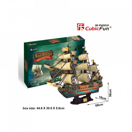 Cubic Fun - Puzzle 3D Nava San Felipe 248 Piese - Img 3