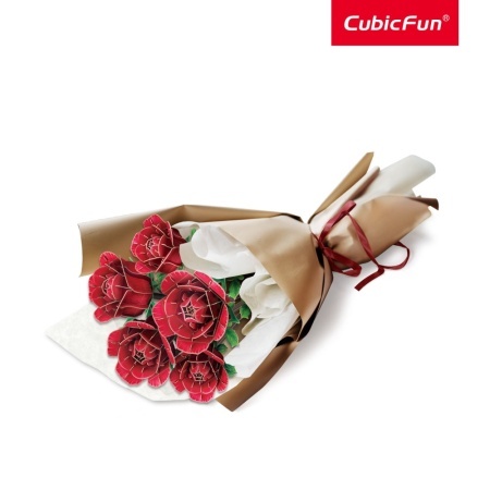 CubicFun Buchet de Trandafiri 3D 312 piese - Img 3