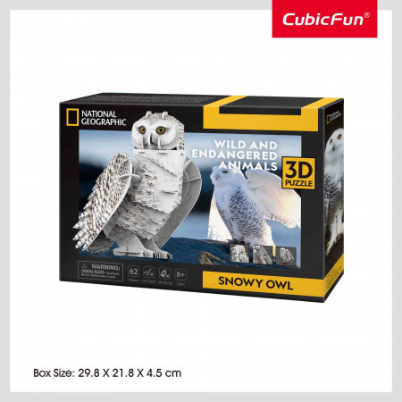 CUBICFUN - PUZZLE 3D BUFNITA POLARA 62 PIESE - Img 3