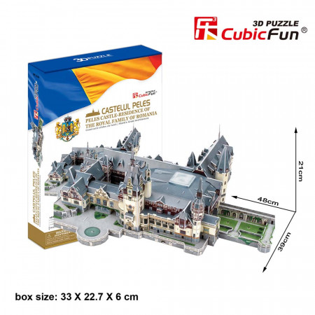 CUBICFUN - PUZZLE 3D CASTELUL PELES 179 PIESE - Img 4
