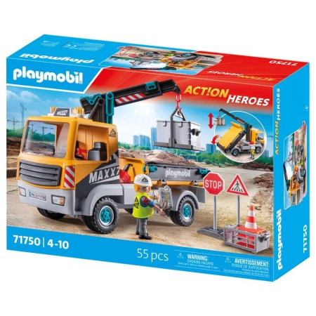 Playmobil - Camion de constructii cu macara Playmobil - Img 3