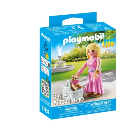 Playmobil - Figurina trendy cu animalut de colectie caine Chihuahua - Img 2