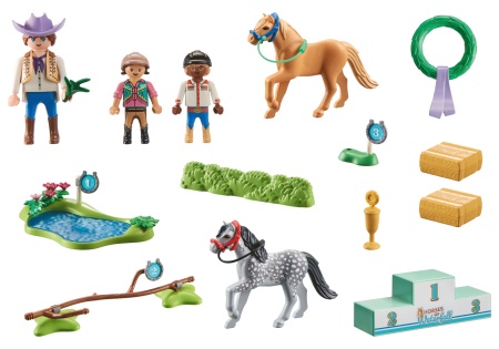 Playmobil-TURNEUL CU PONEI - Img 2