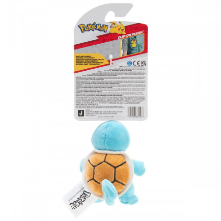 Pokemon - Jucarie de plus cu agatatoare, Squirtle, S6 - Img 3