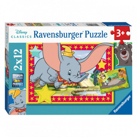 Puzzle Disney Animale, 2X12 Piese - Img 3