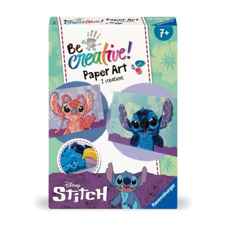 Ravensburger - Be Creative Set mini de creatie din hartie Disney Stitch folosind tehnica Quilling - Img 3