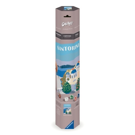 Ravensburger - Pictura pe numere Tablou Canvas Santorini - Img 3
