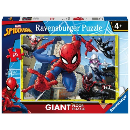 Ravensburger - Puzzle mare de podea Spiderman 60 piese - Img 3