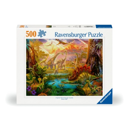 Ravensburger - Puzzle tinutul dinozaurilor 500 piese design nou - Img 2