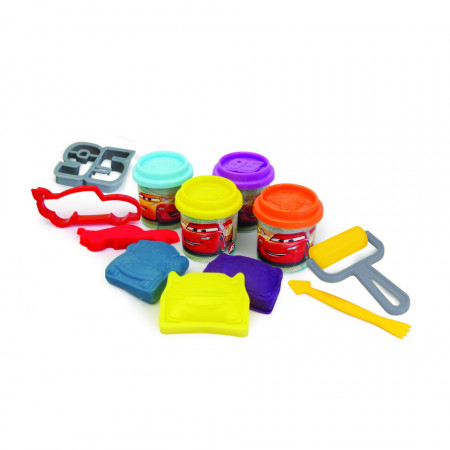 Set Cars Galetusa Cu 4 Borcanase Plastilina Si Accesorii Pentru Modelat - Img 2