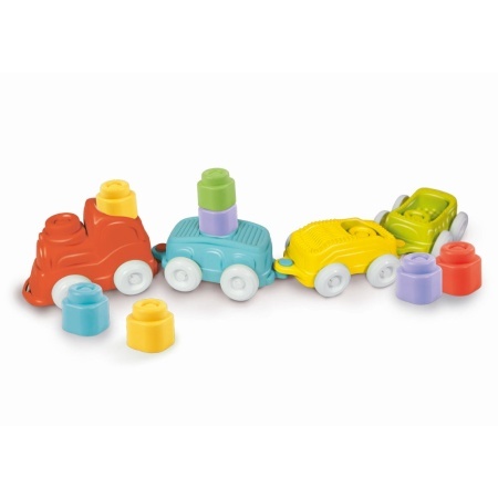 Clementoni - Jucarie educationala Soft Clemmy tren senzorial pentru dezvoltarea senzoriala si motorie a copiilor - Img 2